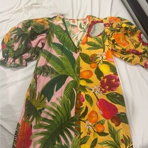 FARM Rio Multicolor Tropical Print Dress